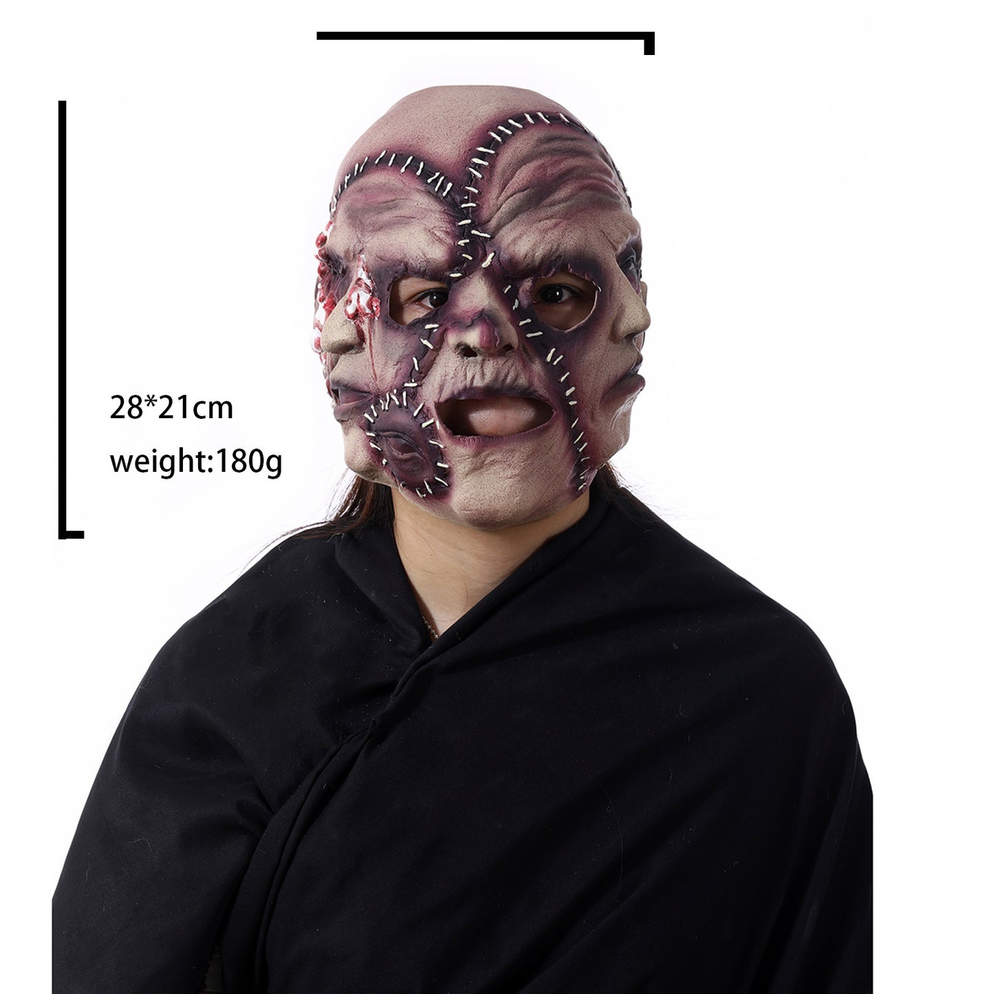 Three-sided Grimace Horror Mask