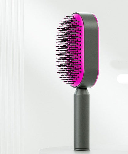 Self Cleaning Hair Brush - Noveltify